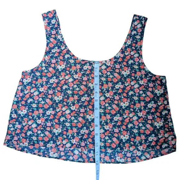Forever 21 Pink Floral Flowy Tank Top Women Size S - Picture 4 of 8